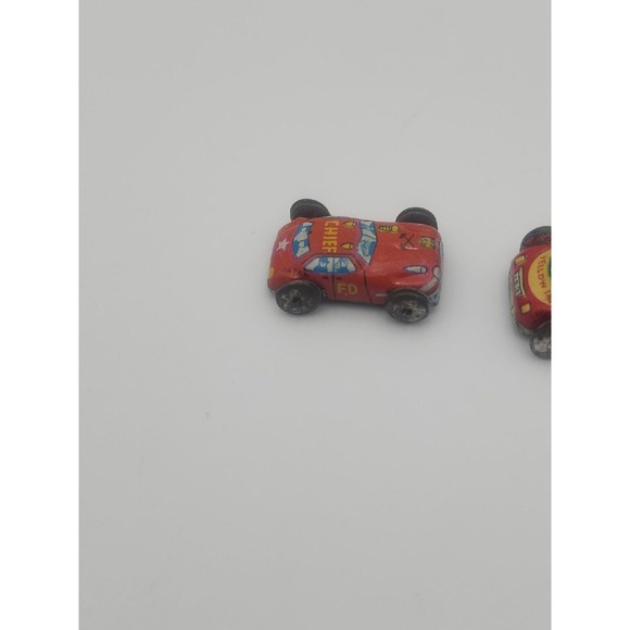 Vintage miniature doll house tin toy cars - Taxi & Police Chief - Picture 5 of 7